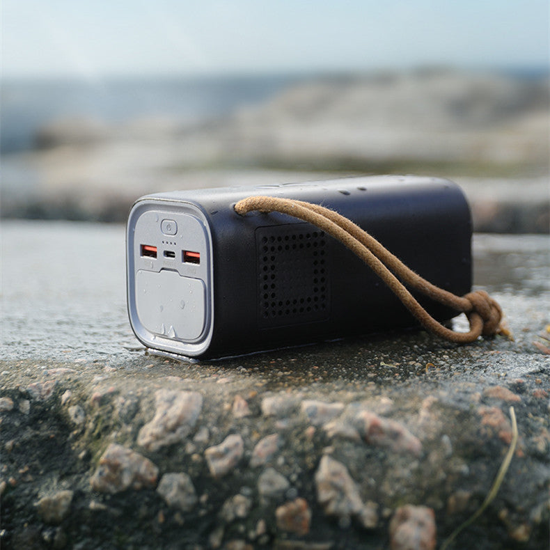 Professional 20000mAh Portable Power Bank - 220V AC Outlet & Fast Charging Station