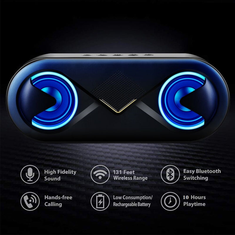 Premium Wireless Bluetooth Speaker - 6W Dual Speakers with 6H Playtime