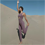 Women's Premium Seamless Yoga Jumpsuit - Athletic One-Piece Workout Set