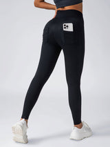 Premium High-Waisted Athletic Leggings with Side Pockets - 2 Pack Set