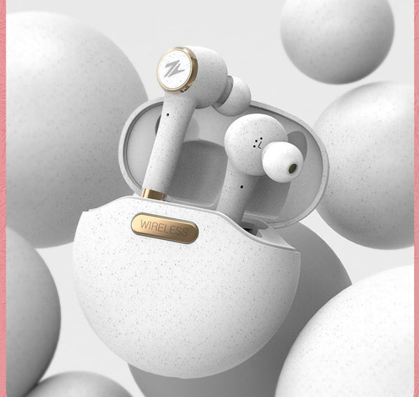 Q3 True Wireless Bluetooth 5.0 Earbuds - Touch Control In-Ear Headphones with Charging Case