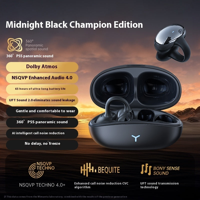 Revolutionary Bone Conduction Wireless Earphones - 65 Hour Battery Life