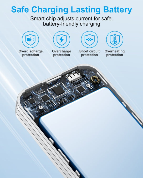 9000mAh Power Bank with AC Socket & Digital Display - Fast Charging Portable Charger