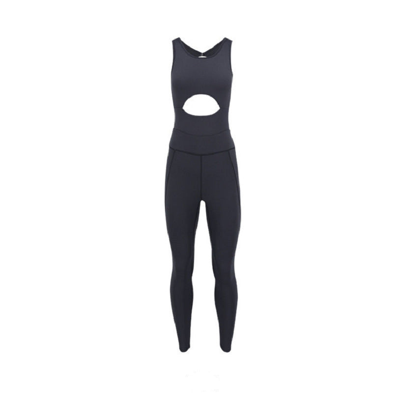 Women's Premium Seamless Yoga Jumpsuit - Athletic One-Piece Workout Set