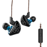 KZ ES3 Professional In-Ear Headphones - HiFi Wired Earbuds with Microphone