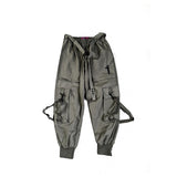 Urban Street Style Cargo Overalls - Men's Loose Fit Hip Hop Pants