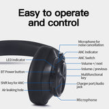 Wireless Bluetooth 5.0 Headphones - T7 Active Noise Cancelling Over-Ear Headset with Voice Control