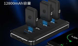 Premium Magnetic Wireless Power Bank - 12800mAh Portable Charger with LED Flashlight