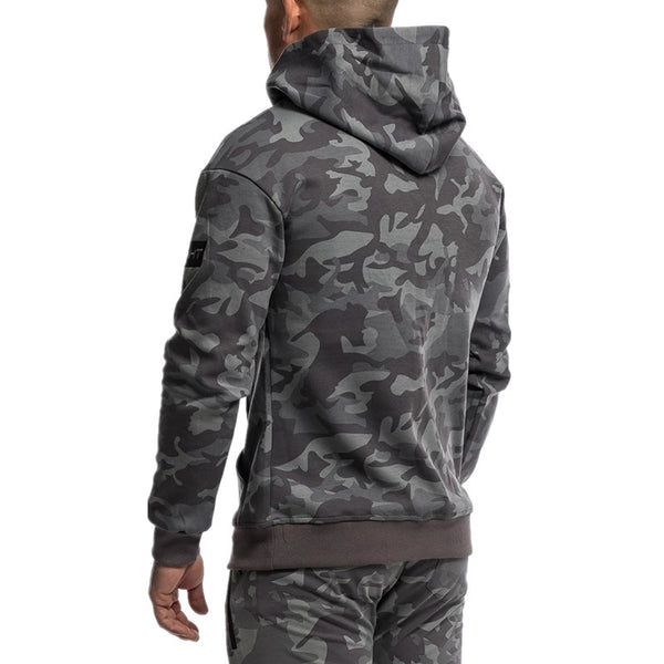 Premium Men's Camouflage Hoodie - Athletic Performance Pullover
