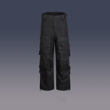 Tactical Multi-Pocket Wide Leg Cargo Pants for Men