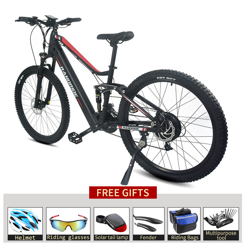 High-Performance Electric Mountain Bike - 750W Motor Full Suspension E-Bike
