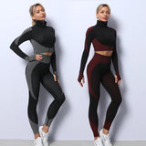Premium 3-Piece Seamless Yoga Set - High-Performance Activewear Collection