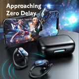 Wireless Sports Bluetooth 5.1 Earbuds - IPX7 Waterproof Headset with Charging Case