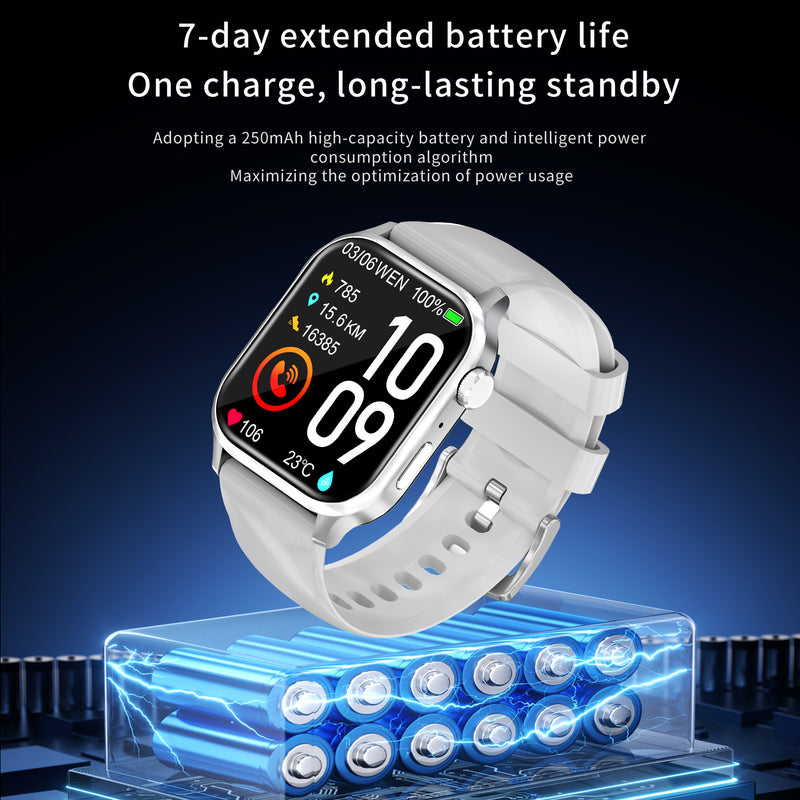 Premium G93 Smart Watch - 1.85'' HD Display, Waterproof Fitness Tracker with Bluetooth Calling