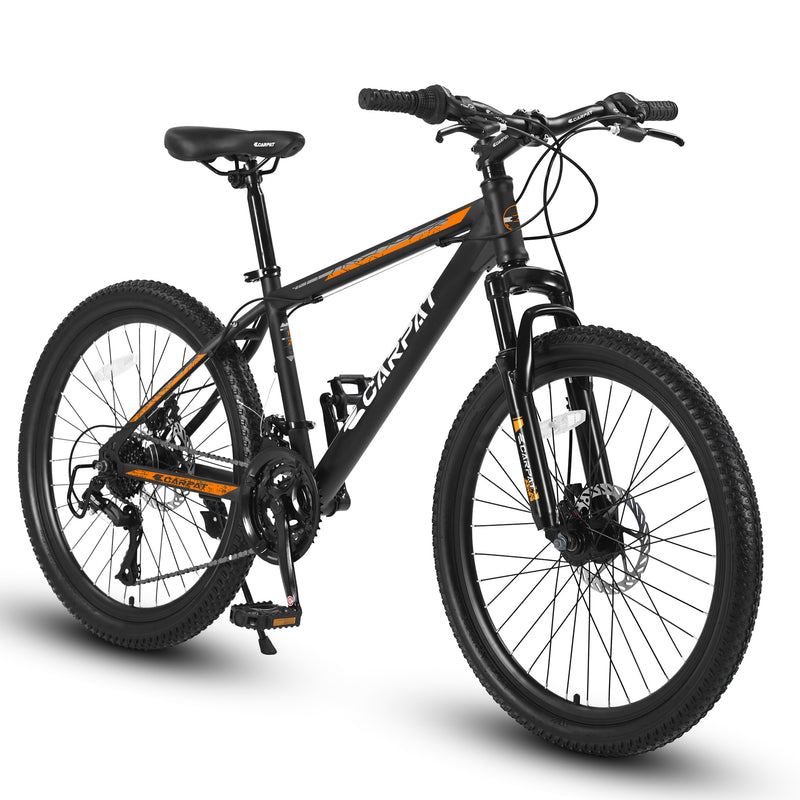 High-Performance Mountain Bicycle S26102 - Black & Orange Adventure Bike