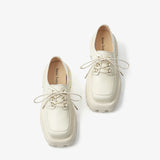 Elegant Square Toe Chunky Heel Platform Shoes - Sophisticated Women's Footwear