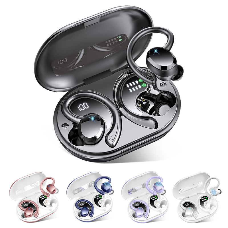 Premium Q38 Wireless Bluetooth Earbuds - Waterproof Sports Headphones with Digital Display
