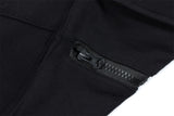 Contemporary Straight-Leg Overalls with Back Zipper Detail