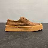 Premium Men's Leather Casual Sneakers - Breathable Cowhide Lace-Up Shoes