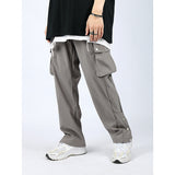Urban Multi-Pocket Cargo Trousers - Men's Harajuku Style Loose Fit Pants