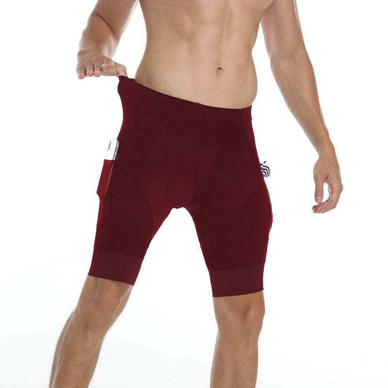 High-Performance Cycling Shorts with Sweat-Absorbing Cushion - Men's Breathable Bicycle Pants