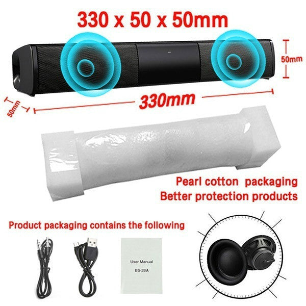 Premium Bluetooth Home Theater Sound System - Wireless Computer Speaker with Remote Control