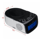 Multi-Function Digital Alarm Clock Radio with CD Player & USB Charging Port