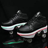 Premium Double Row Rune Roller Skates - Deformation Shoes for Men