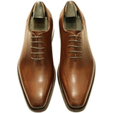 Sophisticated Vintage Leather Oxford Shoes - Handcrafted Business Footwear