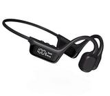 Wireless Bone Conduction Headphones with Digital Display - Waterproof Sports Bluetooth Headset