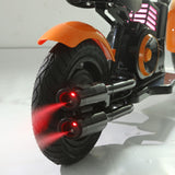 Adventure Electric Bike for Kids - 18V 3-Speed Lightweight Steel Frame Motorcycle for Ages 3-7