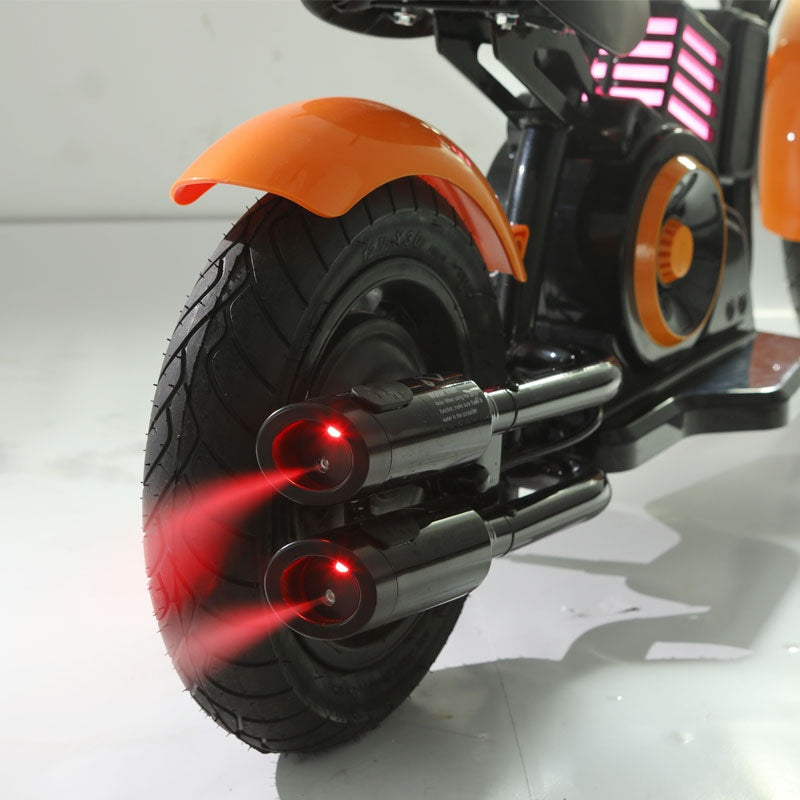 Adventure Electric Bike for Kids - 18V 3-Speed Lightweight Steel Frame Motorcycle for Ages 3-7