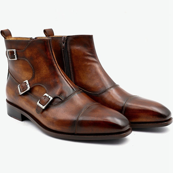 Sophisticated Handcrafted Leather Breathable Casual Footwear