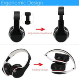 Professional Wireless Bluetooth Headphones - Premium Sports Foldable Design with Microphone