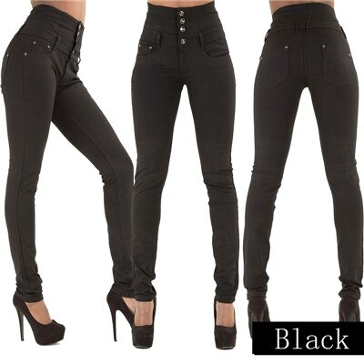High Quality Woman Denim Pencil Pants Top Brand Stretch Jeans High Waist Pants