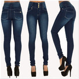 High Quality Woman Denim Pencil Pants Top Brand Stretch Jeans High Waist Pants