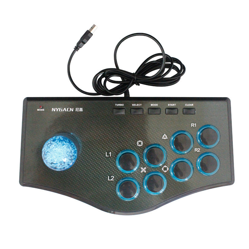 Arcade Fighting Stick Controller - USB Wired Gaming Joystick for PS3 with TURBO Function