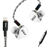 Lightning Interface Ring Iron HiFi In-Ear Headphones - Professional Audio Experience