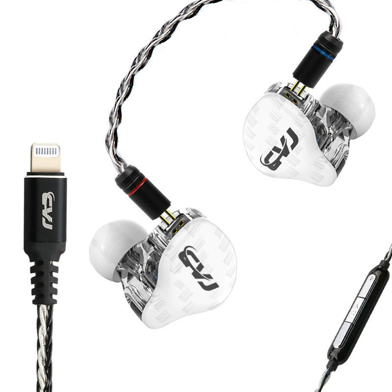 Lightning Interface Ring Iron HiFi In-Ear Headphones - Professional Audio Experience