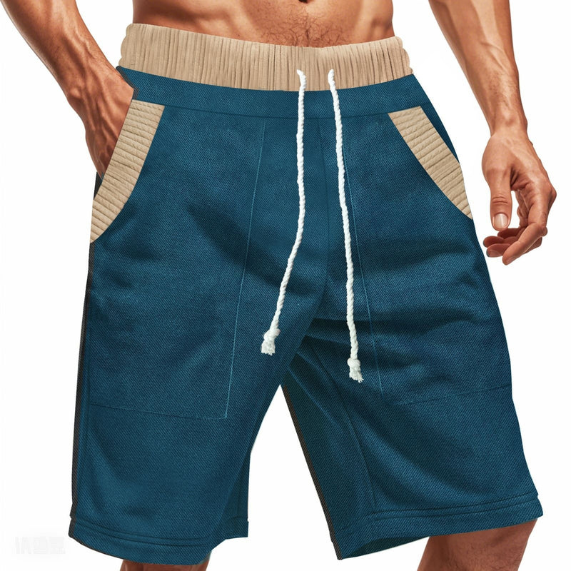 Comfortable Men's Casual Shorts - Heavy Looped Pile Summer Shorts