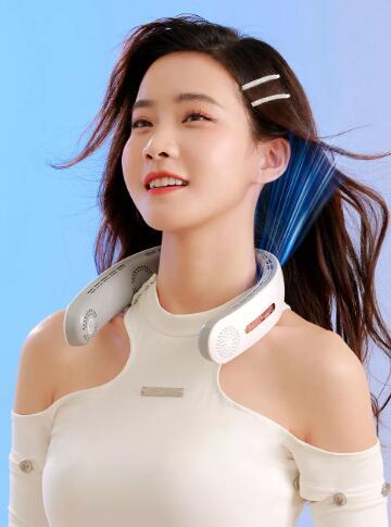 Ultimate Wearable Neck Fan - Silent USB Rechargeable Cooling Device for Active Lifestyles