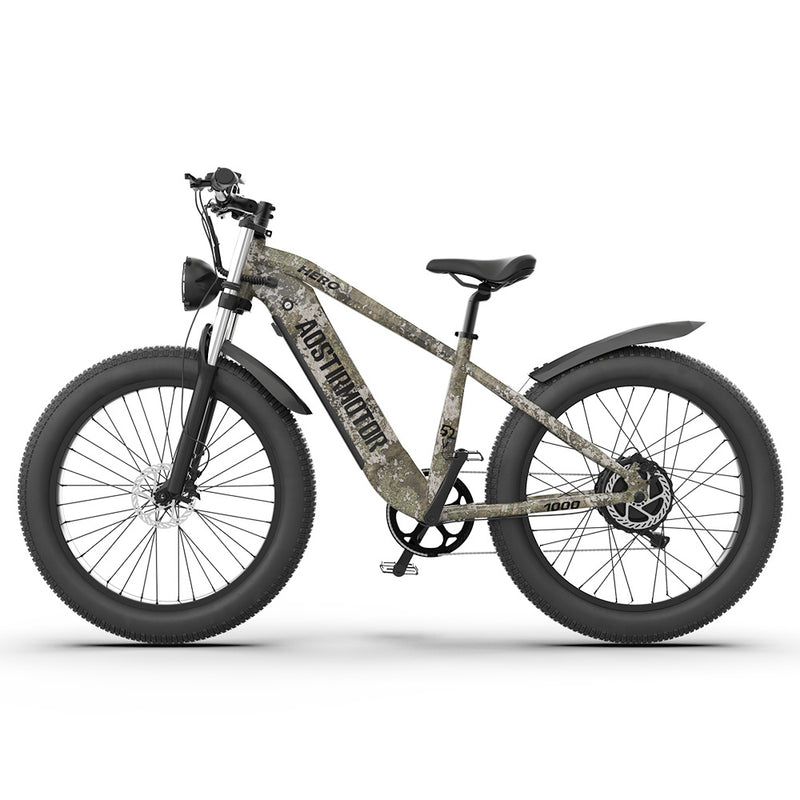 Ultimate All-Terrain Fat Tire Electric Bike - 52V 1000W Motor, 20AH Extended Range Battery & Hydraulic Brakes