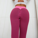 Premium Plaid Fitness Leggings - High-Waist Seamless Yoga Pants for Women