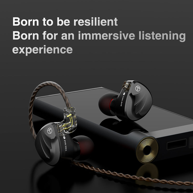 Professional Wired Earphones with Microphone - Moving Iron Driver Technology