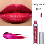 Rouge à lèvres liquide hydratant couleur bonbon, imperméable et pailleté, maquillage longue tenue