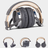Professional Studio Headphones with Microphone - 50mm Drivers & 3.5mm/6.3mm Connectivity