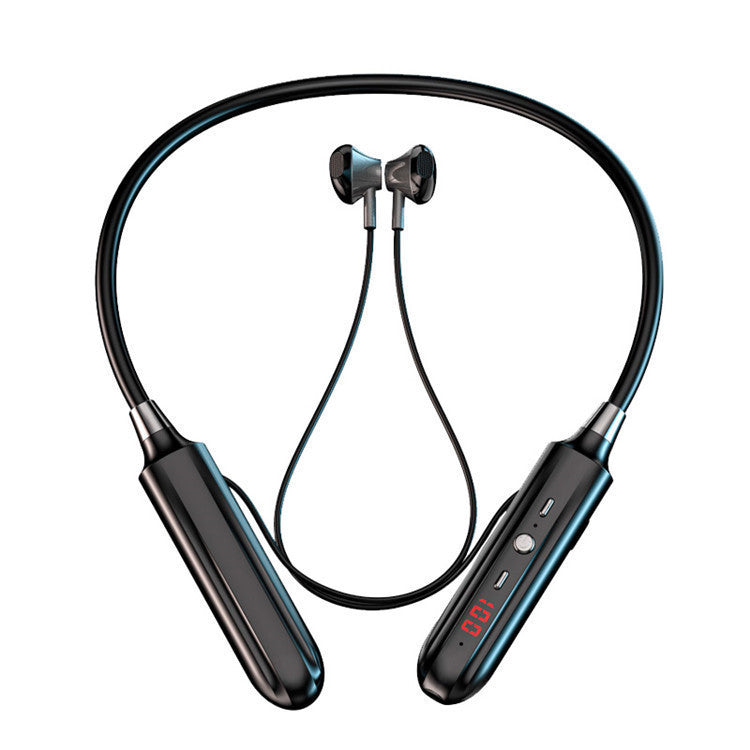 Wireless Bluetooth 5.0 Neckband Headset - 12H Battery Life Sound Card