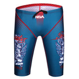 Digital Print Swimming Trunks - Seamless Stitching Men's Swim Shorts