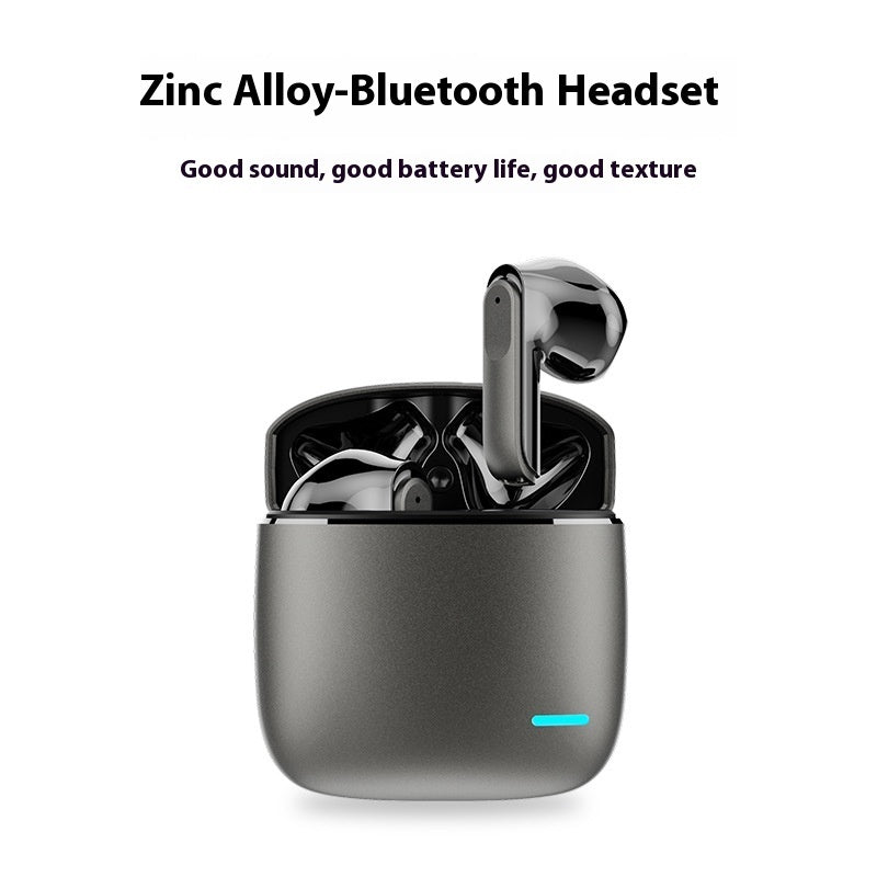 K50 Wireless Bluetooth Earbuds - Zinc Alloy Sports Headphones with Noise Reduction