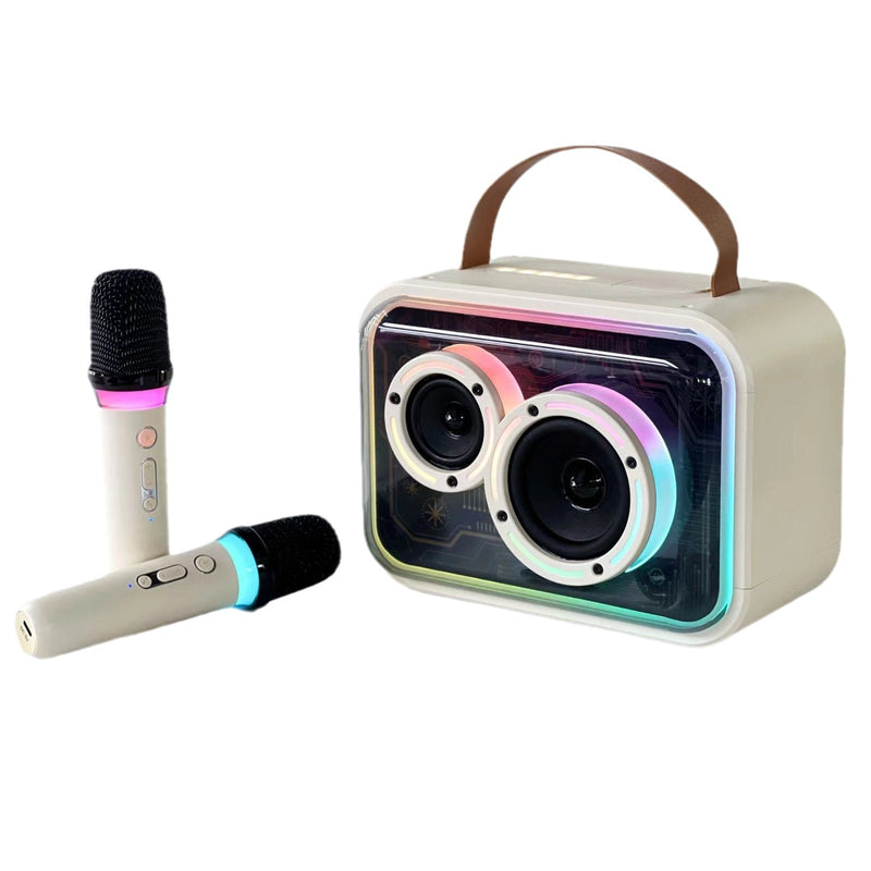 Premium RGB Bluetooth Karaoke Speaker - Portable Wireless Stereo with Colorful LED Lights
